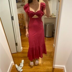 Farm Rio Magenta Dress